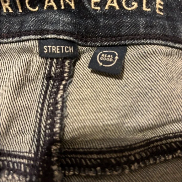 AE Dreamy Drape Stretch Super High-Waisted Baggy Wide-Leg Jean - Picture 8 of 15